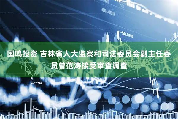 国鸣投资 吉林省人大监察和司法委员会副主任委员曾范涛接受审查调查