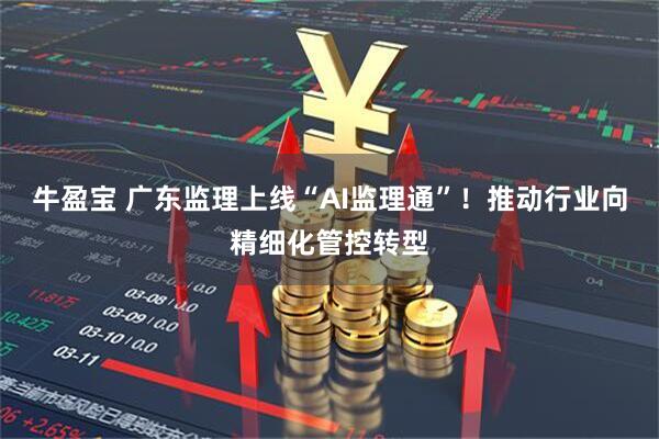 牛盈宝 广东监理上线“AI监理通”！推动行业向精细化管控转型